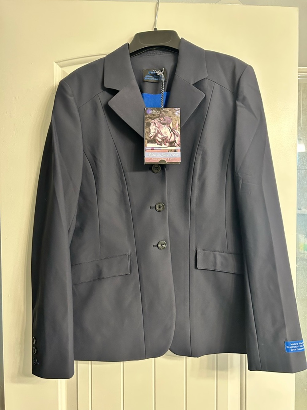 NWT Irideon Kismet Show Coat Navy Blue Women’s SZ 10